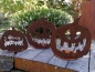 Preview: Edelrost Halloween Kürbis Creepy