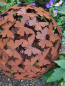 Preview: Edelrost Kugel Schmetterlinge, 50 cm
