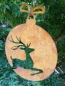 Preview: Edelrost Christbaumkugel Hirsch