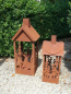Preview: Edelrost Laterne Cervo, Hirschlandschaft