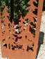 Preview: Edelrost Laterne Cervo, Hirschlandschaft