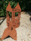 Preview: Edelrost Laterne Cervo, Hirschlandschaft