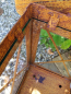 Preview: Edelrost Laterne mit Glas, 50 cm