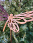 Preview: Edelrost Gartenstecker Libelle auf Kugel