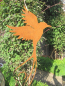 Preview: Edelrost Paradiesvogel zum Hängen 45 cm