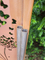 Preview: Edelrost Paravent Pusteblume mit Schmetterlingen