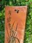 Preview: Edelrost Paravent Wasserlilie