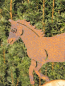 Preview: Edelrost Pferd zum Schrauben