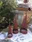Preview: Edelrost Windlicht Pyramide Sterne Ziva