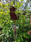 Preview: Edelrost Regenmesser Katze Schlumpfi