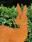 Preview: Edelrost Reh stehend 15 cm bis 60 cm