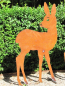 Preview: Edelrost Reh stehend 15 cm bis 60 cm