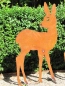 Preview: Edelrost Reh stehend 15 cm bis 60 cm
