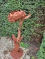 Preview: Edelrost Rose auf Platte