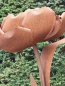 Preview: Edelrost Rose auf Platte