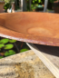 Preview: Edelrost Schale rund 60 cm, flacher Boden