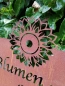 Preview: Edelrost Schild Blumengarten