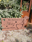 Preview: Edelrost Gedichttafel Hunde-Herz
