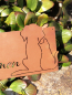 Preview: Edelrost Spruchschild Tierisches Willkommen