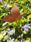 Preview: Edelrost Schmetterling schlicht am Stab