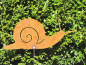 Preview: Edelrost Schnecke am Stab