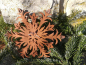 Preview: Edelrost Flocke gebogen 1, 3D Flocke