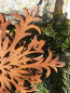 Preview: Edelrost Flocke gebogen 1, 3D Flocke
