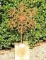 Preview: Edelrost Teelichhalter Schneeflocke 1