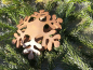Preview: Edelrost Schneeflocke gebogen 3, 3D