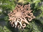 Preview: Edelrost Schneeflocke gebogen 4, 3D