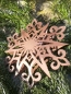 Preview: Edelrost Schneeflocke gebogen 4, 3D