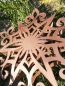 Preview: Edelrost Schneeflocke gebogen 4, 3D