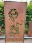 Preview: Edelrost Sichtschutzwand Sonnenblumen