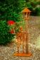 Preview: Edelrost Skelett Max mit Laterne inkl. Lampenfassung