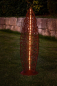 Preview: Edelrost Skulptur Lichtergarten inkl. LED Solar Beleuchtung