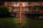 Preview: Edelrost Skulptur Lichtergarten inkl. LED Solar Beleuchtung