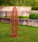 Preview: Edelrost Skulptur Lichtergarten inkl. LED Solar Beleuchtung