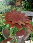 Preview: Edelrost Sonnenblume auf Steinsockel
