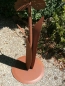 Preview: Edelrost Glasblume Sonnenblume, gelbe Kugeln