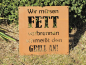 Preview: Edelrost Schild Fett verbrennen