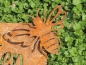 Preview: Edelrost Schild Garten mit Biene