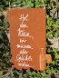 Preview: Edelrost Schild mit Weinflasche Hol den Wein, Gefühle
