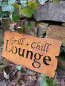 Preview: Edelrost Spruchschild Grill+Chill Lounge, zum Hängen