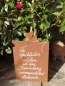 Preview: Edelrost Gedichttafel mit Ginkgo Momente