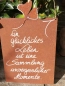 Preview: Edelrost Gedichttafel mit Ginkgo Momente