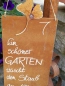 Preview: Edelrost Schild mit Ginkgo "Staub des Alltags"
