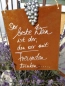 Preview: Edelrost Schild mit Weintraube der beste Wein