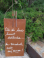 Preview: Edelrost Schild mit Besteck Entkorken