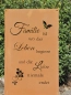 Preview: Edelrost Gedichttafel Familie Leben Liebe 40 cm