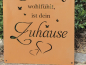 Preview: Edelrost Gedichttafel Herz Zuhause 40 cm